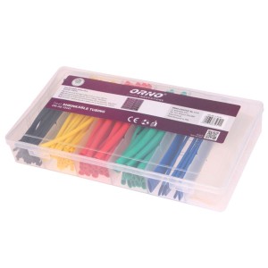 Orno - Σετ 100 τμχ Θέρμο-συστελλόμενων σωληνών Θέρμο-συστελλόμενα